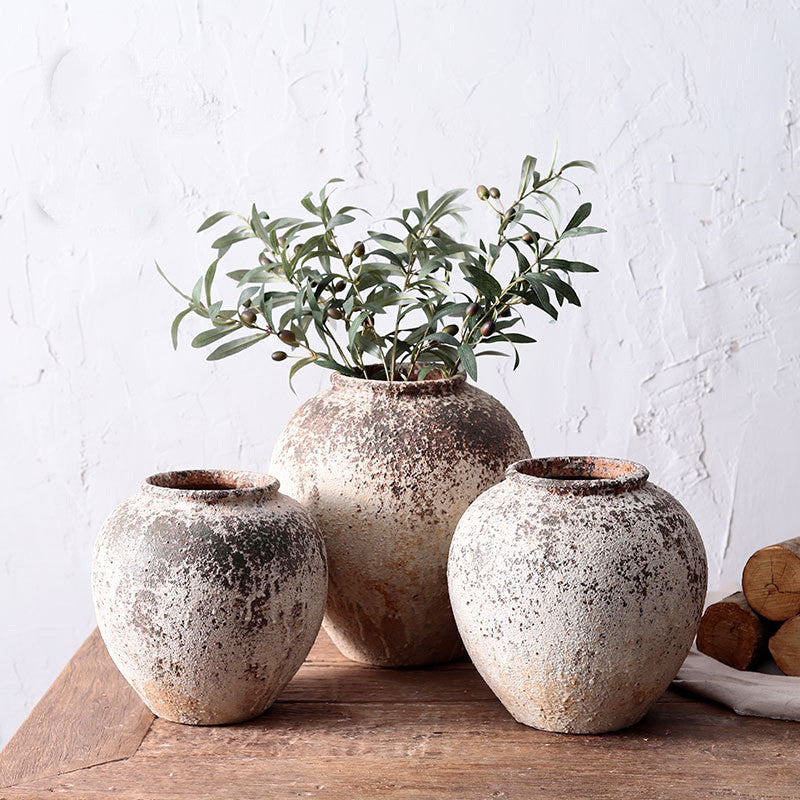 Ceramic Dried Flower Vase – Decorative Ornament for Home