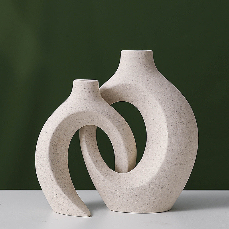 Creative Ceramic Vase Ornament Set