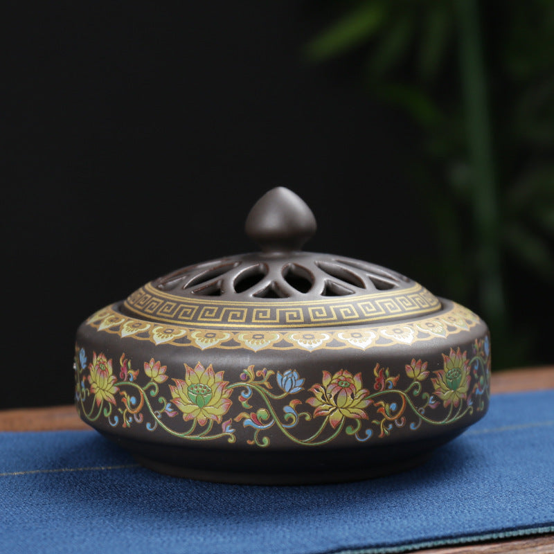 Ceramic Censer Crafts Ornament – Handcrafted Incense Burner for Home Decor