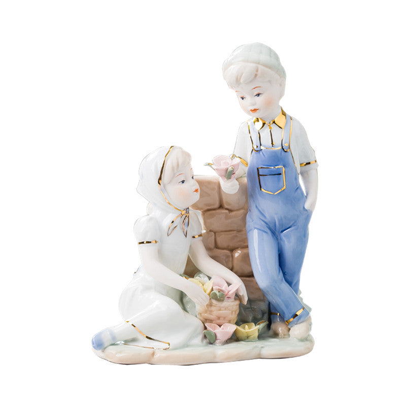 Handcrafted Ceramic Figures – Elegant Home Decoration Ornaments