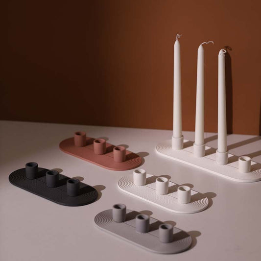 Ceramic Candle Holder – Elegant Home Décor Ornament for Household