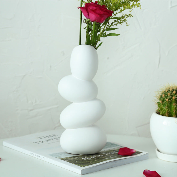 Simple Ceramic Hydroponic Vase – Decorative Ornaments