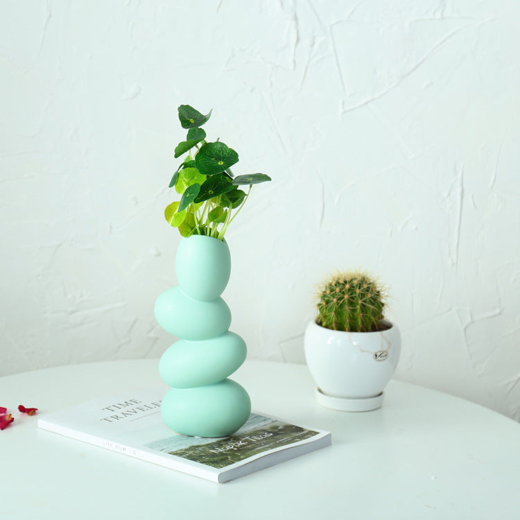 Simple Ceramic Hydroponic Vase – Decorative Ornaments