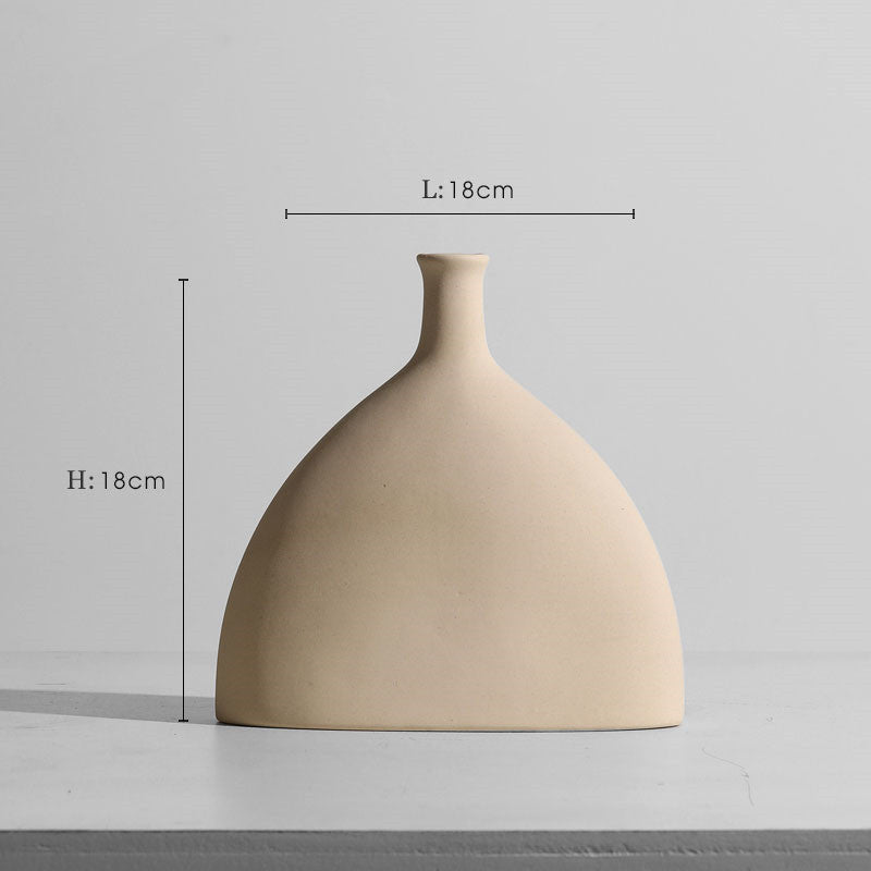 Modern Minimalist Ceramic Vase – Flower Ornaments