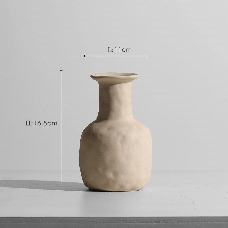 Modern Minimalist Ceramic Vase – Flower Ornaments