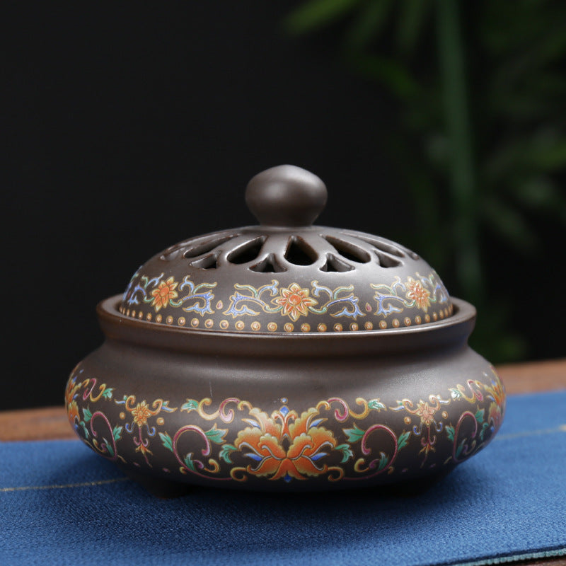 Ceramic Censer Crafts Ornament – Handcrafted Incense Burner for Home Decor