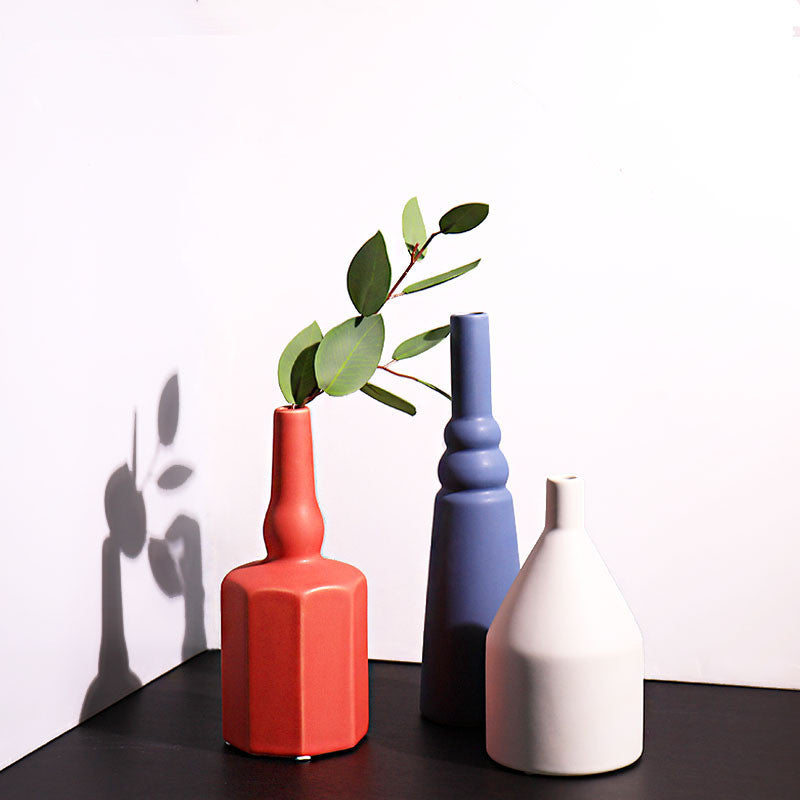 Colored Ceramic Vase Ornaments – Vibrant Decorative Pieces for Home Décor