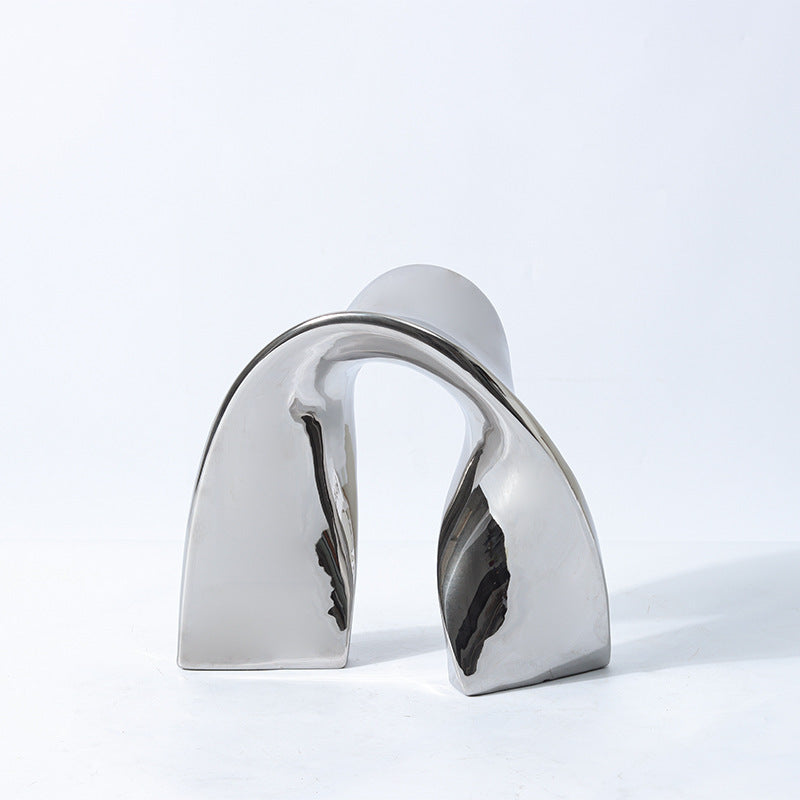 Minimalist Abstract Ribbon Ceramic Ornaments