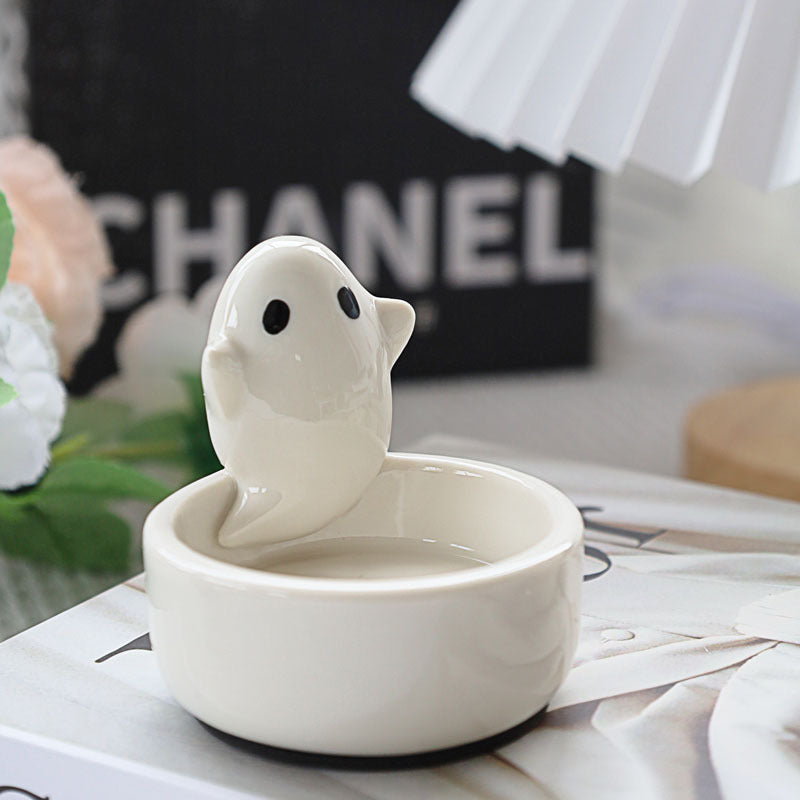 Ceramic Ghost Candlestick Ornaments – Spooky and Fun Home Décor