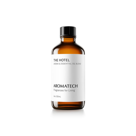 AromaTech The Hotel Aroma Essential Oil Blend: Luxury Hotel Inspired Aromatherapy with Lemon, Lavender, Peach & Pine for Ultrasonic Diffusers & Nebulizers - 4 fl oz, 120 mL