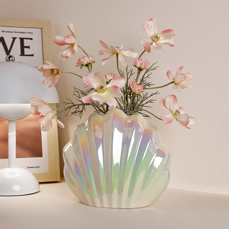 Shell Ceramic Vase - Ins Style Home Decor