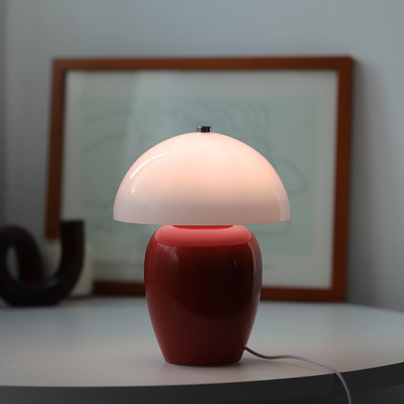 Decorative Ceramic Bedside Lamp - Modern Bedroom Glass Ornament