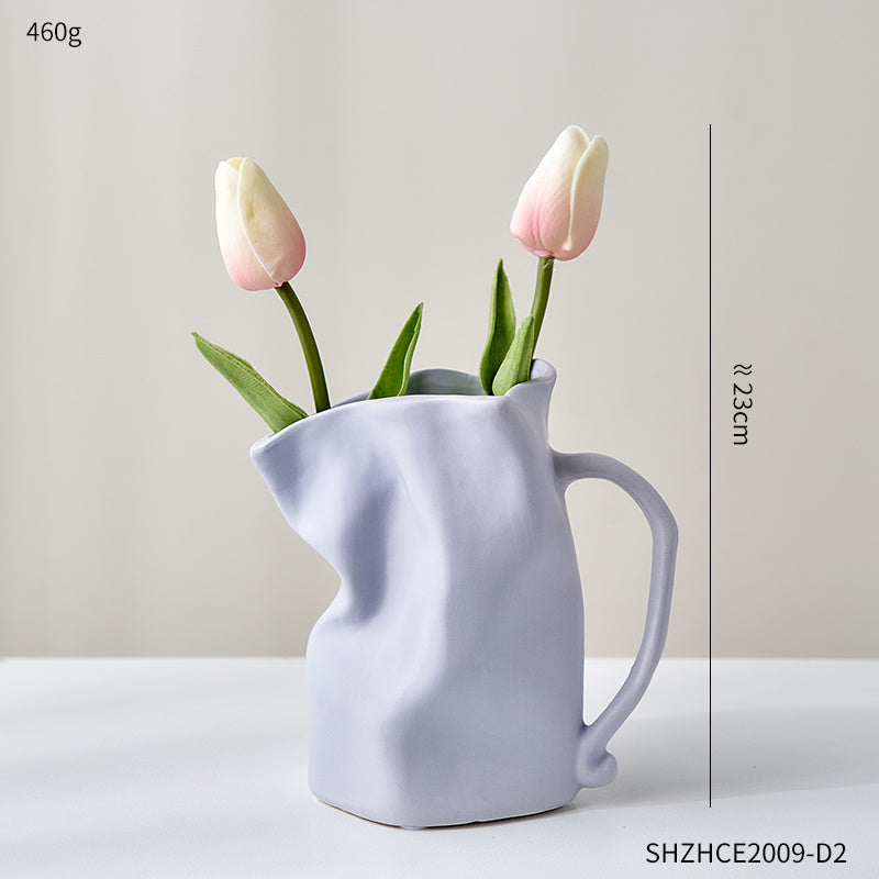 Nordic Luxury Electroplated Ceramic Vase Ornaments