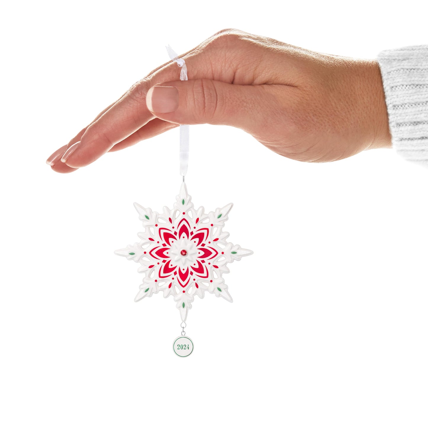 Hallmark Keepsake Christmas Ornament 2024, Snowflake 2024, Porcelain, Snowflake Gifts