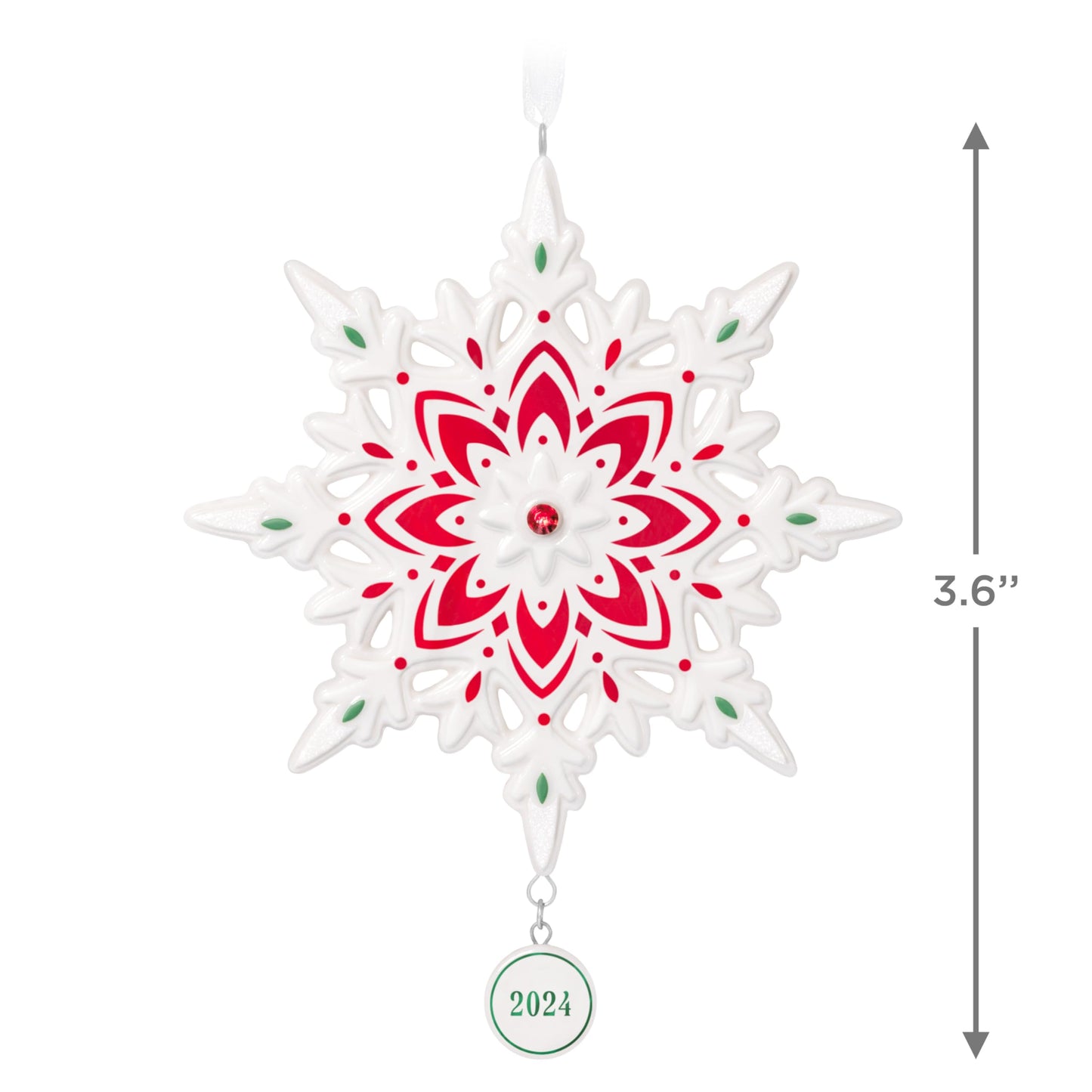 Hallmark Keepsake Christmas Ornament 2024, Snowflake 2024, Porcelain, Snowflake Gifts