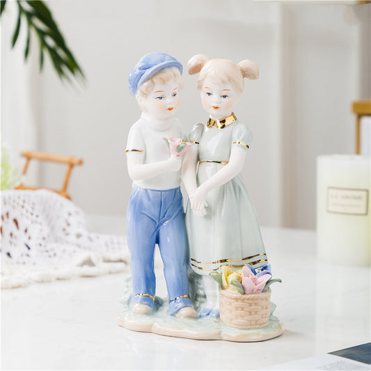 Handcrafted Ceramic Figures – Elegant Home Decoration Ornaments