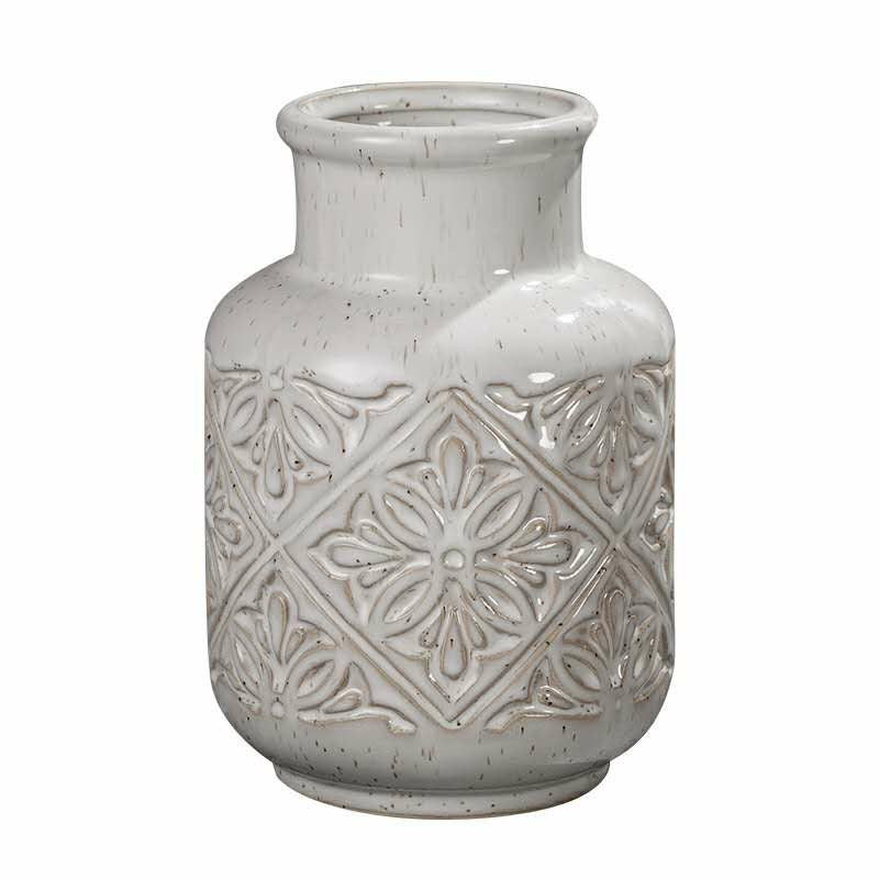 Nordic Creative Art Face Ceramic Vase – Decorative Ornament