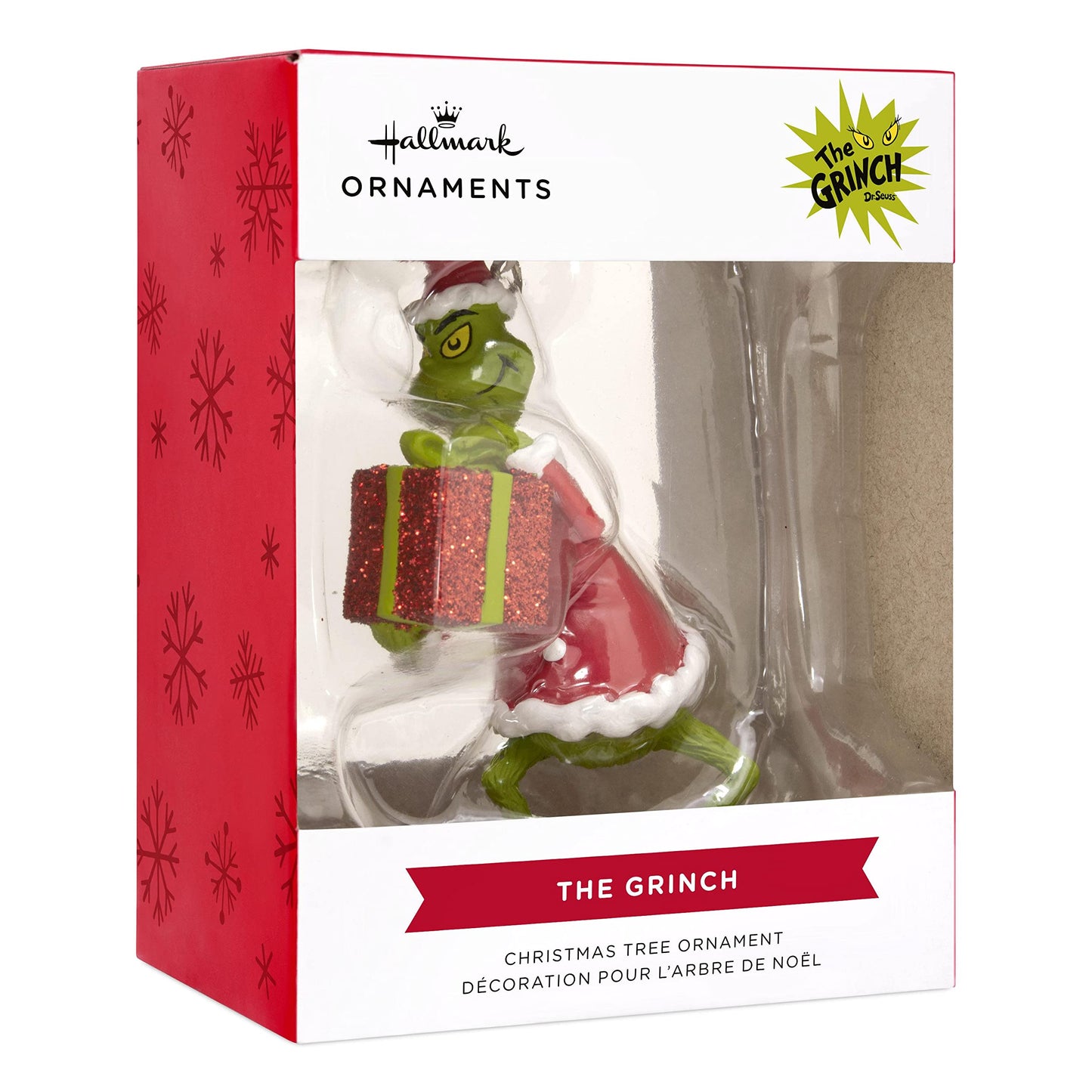 Hallmark Dr. Seuss How The Grinch Stole Christmas! Grinch with Present Christmas Ornament