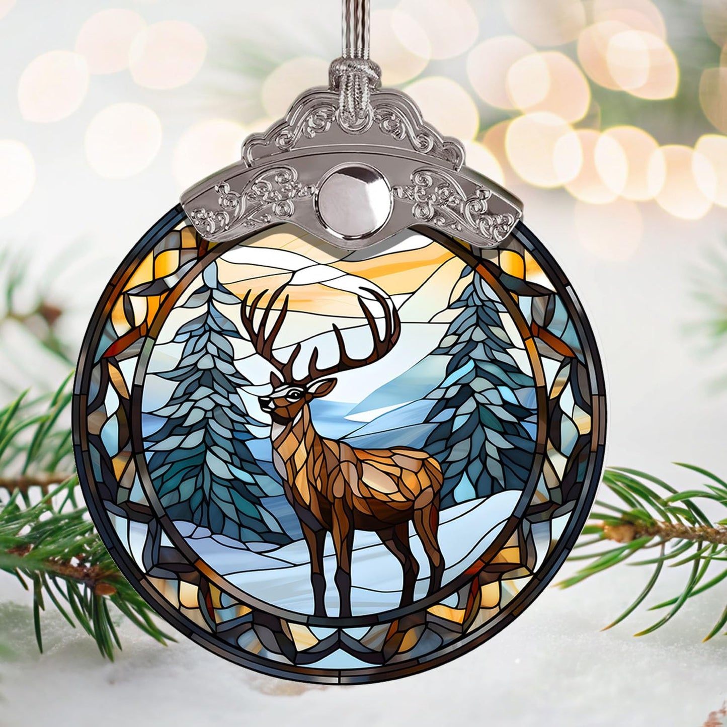 Christmas Tree Ornaments - Deer Ornaments - Deer Ornaments for Christmas Tree - Deer Christmas Decorations - Deer Lovers Gift - Deer Themed Gifts - Gift for Wild Animal Lovers