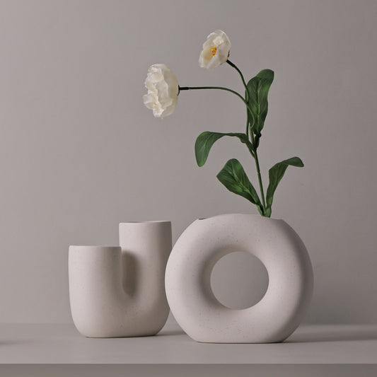 Modern Minimalist Ceramic Vase – Art Decorative Ornaments for Home