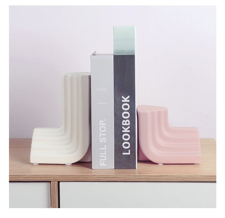 ordic Modern Minimalist Ceramic Bookend – Small Ornaments