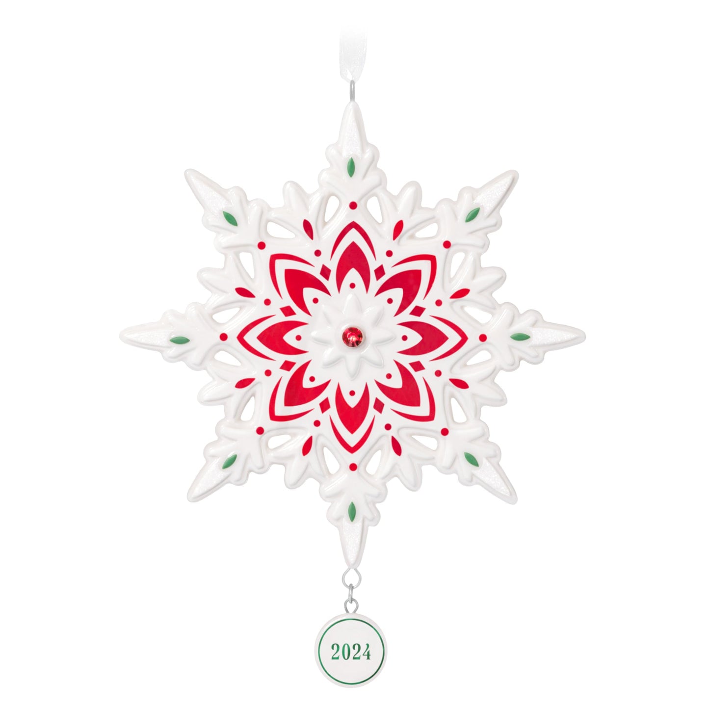 Hallmark Keepsake Christmas Ornament 2024, Snowflake 2024, Porcelain, Snowflake Gifts