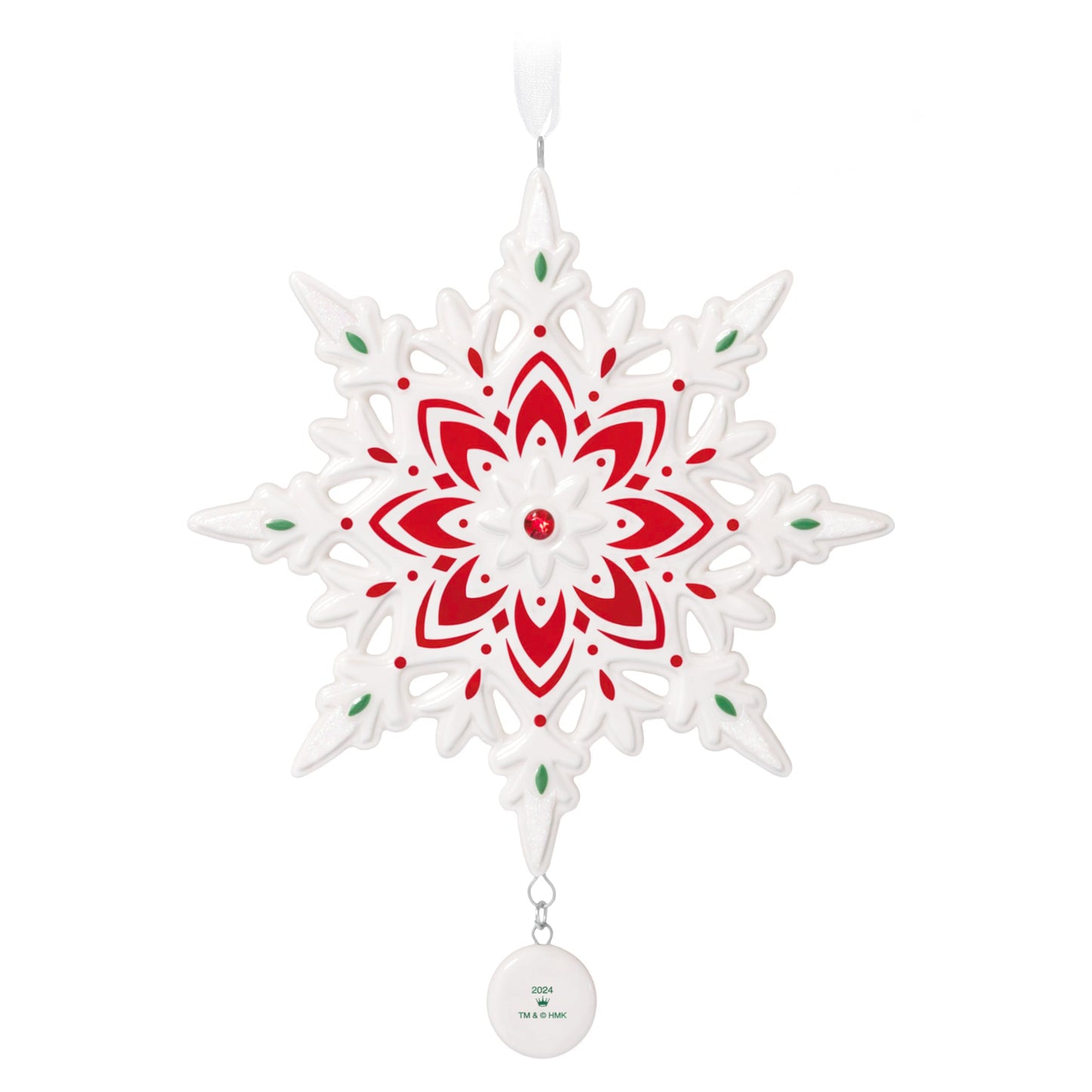 Hallmark Keepsake Christmas Ornament 2024, Snowflake 2024, Porcelain, Snowflake Gifts