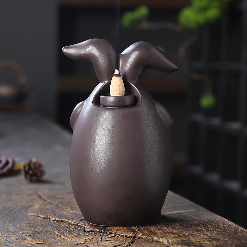 Ceramic Backflow Incense Burner – Decorative Aromatherapy Ornament