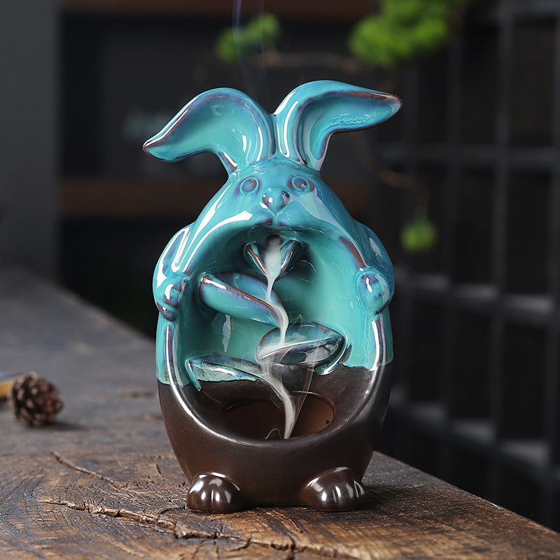 Ceramic Backflow Incense Burner – Decorative Aromatherapy Ornament