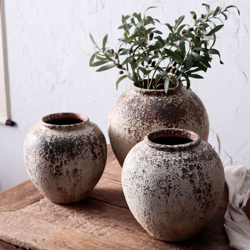 Ceramic Dried Flower Vase – Decorative Ornament for Home