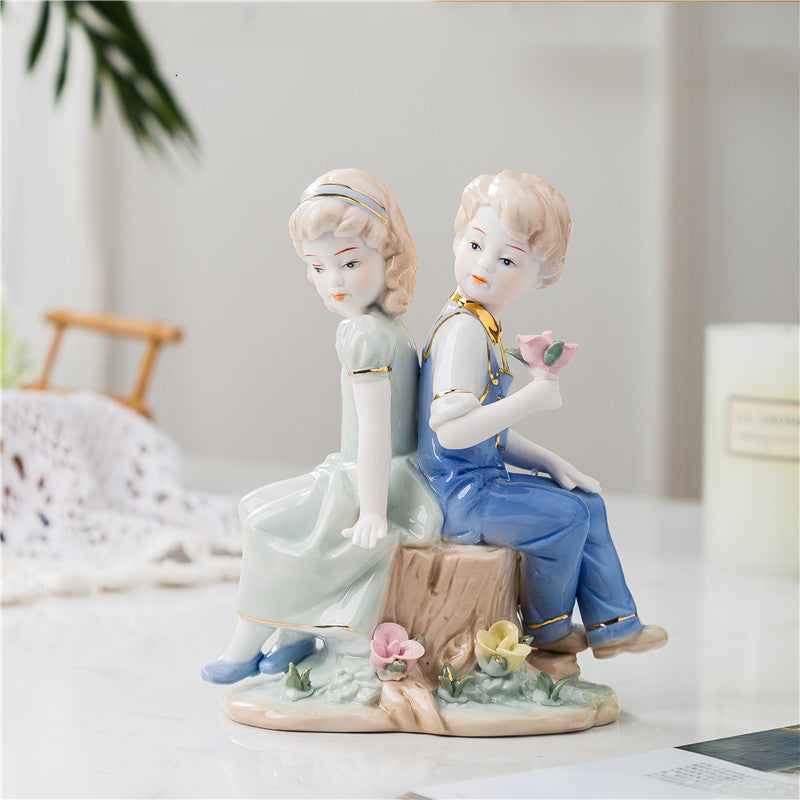 Handcrafted Ceramic Figures – Elegant Home Decoration Ornaments