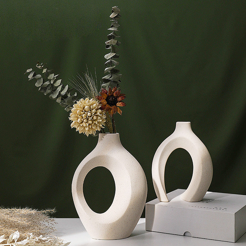 Creative Ceramic Vase Ornament Set